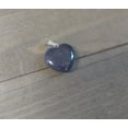 thumbnail image 4 of U8MO Gemstone Heart Charm Blue Sandstone Glitter Valentine Drop Stone Pendant 1", 4 of 4