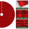 thumbnail image 6 of 30 Inch Christmas Tree Skirt – Velvet Plush Tree Mat, Soft Thickened Polyester with Red Ties, Single-Sided Printing, Available in 30in/36in/48in, Perfect for Holiday Xmas Tree Decoration, 6 of 7