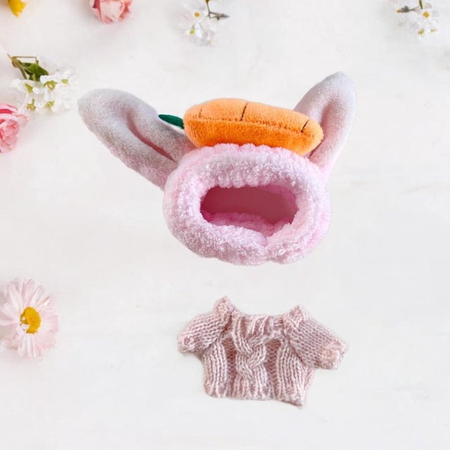 Ropa para muñecas de peluche CUTICAT 15cm-17cm Suéter rosa