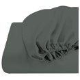 thumbnail image 3 of Juego de Sábana King Size Melocotton Lisa de 2000 Hilos Microfibra Premium Ultra Suave Gris Oscuro, 3 of 4