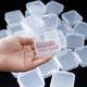 thumbnail image 4 of Caja de almacenamiento de cuentas de plástico transparente con tapa con bisagras para artículos pequeños, diamantes y cuentas (2,2 x 2,2 x 0,79 pulgadas), 4 of 6