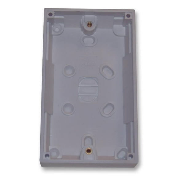 PRO ELEC - 2-Gang White Surface Mount Pattress Box 25mm