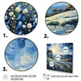 thumbnail image 3 of Designart "Blue Bonnets landscape Pointillism I" Floral Canvas Wall Art, 3 of 5
