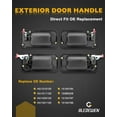 thumbnail image 3 of Exterior Door Handle Set (4PCS), Compatible with 2003-2009 Hummer H2, Textured Black, Outside Front & Rear Left Driver & Right Passenger, OE# 15104792 10360326 15104797 15104796 Outer Handle Part, 3 of 6