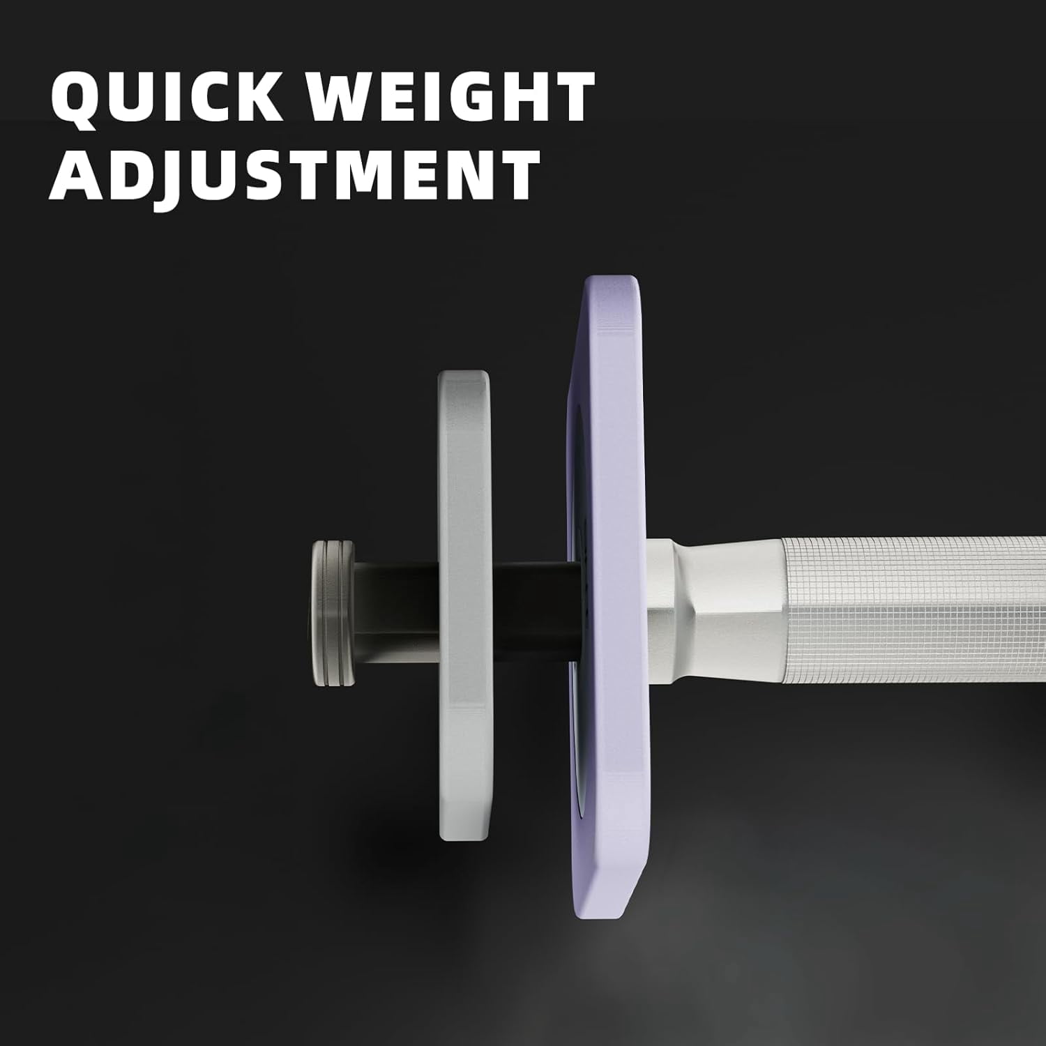 DHT Dynamic Health Tech D100S Adjustable Weight Macaron Color Dumbbell Set, 2-Pack, 1.8-22 lbs Each