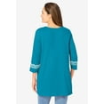 thumbnail image 2 of Woman Within Plus Size Embroidered Knit Tunic, 2 of 5