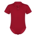 thumbnail image 1 of JanJean Justaucorps à Manches Courtes pour Hommes, Col Rabattu, une Pièce, Justaucorps, Rouge TTG, 1 of 7