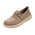 thumbnail image 3 of YOUYEDIAN Sneakers for Women Fashion Round Toe Breathable Versatile Platform Soft Belt Design Flats Casual Non Slip Walking Shoes, 3 of 5