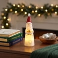 thumbnail image 4 of WWV Christmas LED Figurine Table Lamp Soft Glow Holiday Desktop Decor Indoor Mantel Shelf Festive Ornament Gift for Family Friends Christmas Decoration Lovers, 4 of 7