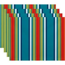 Simply Daisy 18" x 14" Multi-Stripe Stripe Print Placemat, Set of 4