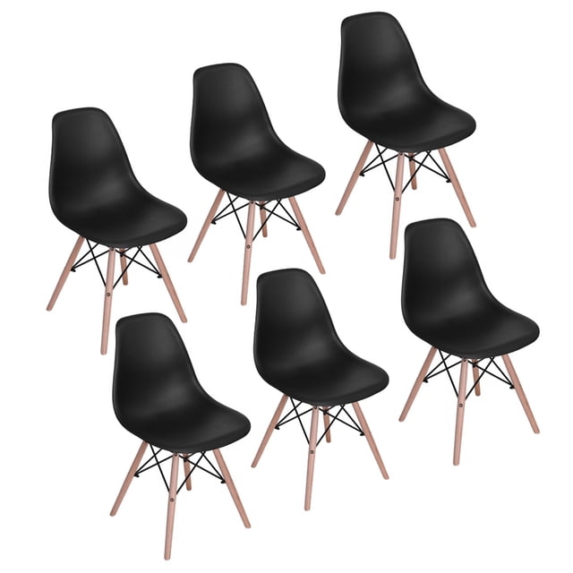 Sillas Eames 6 Pzs Oficina Comedor Negro the shop NEGRO