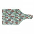 thumbnail image 1 of Retro Cutting Board, Knitting Balls Crochet Hand Made Theme Domestic Hobby Vintage Theme, Decorative Tempered Glass Cutting and Serving Board, Wine Bottle Shape, Coral Grey Reseda Green, by Ambesonne, 1 of 1