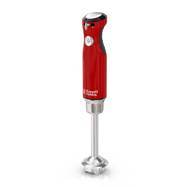 Russell Hobbs Retro Style Immersion Blender, 1.0L Capacity Beaker, Red