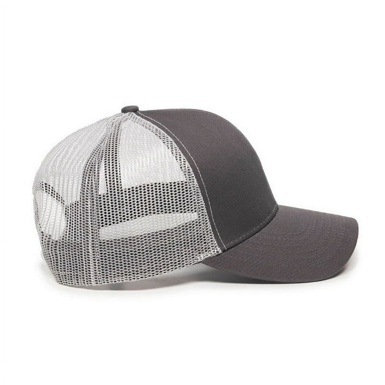 Outdoor Cap Mbw-600 Cotton Twill Mesh Back Cap Black/White