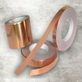 thumbnail image 4 of Copper Foil Tape Wide Application Heat Resistance Single Conductive 50m Self Adhesive Tape for Shielding, 4 of 6