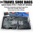thumbnail image 3 of 24 Lot Travel Shoe Bags Luggage Black Bag Golf Suitcase Storage Case Pack Save !, 3 of 5
