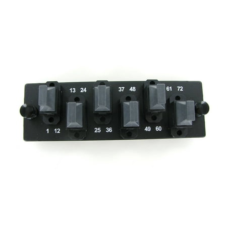 Panduit FAPH6W12BLMTP 72-Fiber Opticom Horizontal Fiber Optic Adapter Panel, MTP/MPO