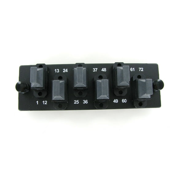 Panduit FAPH6W12BLMTP 72-Fiber Opticom Horizontal Fiber Optic Adapter Panel, MTP/MPO