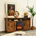 thumbnail image 3 of Gymax 60'' Industrial Fireplace TV Stand W/ 18'' 1400W Electric Fireplace, 3 of 10