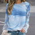 thumbnail image 2 of Sweatshirt For Womens Crewneck Colorful Marble Pattern Hoodies Teen Girls Cute, 2 of 7