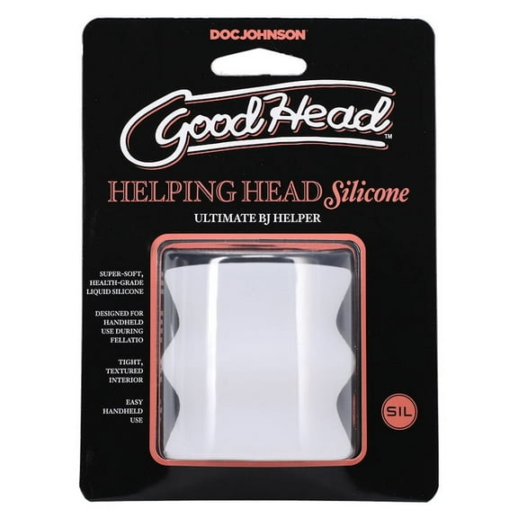 GoodHead Helping Head Silicone Stroker, Frost