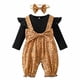 thumbnail image 1 of Body De Bebé, Mono De Canastilla Para Niños Pequeños, Otoño Invierno, Niñas, Niños, Mono , Mono De Manga Larga Con Botones, Traje Negro Odeerbi LM103-6691, 1 of 9