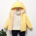 thumbnail image 2 of Povozer Baby Girls Winter Fleece Coat Toddler Puffer Jacket Infant Outerwear(Yellow,12-18M), 2 of 3