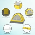 thumbnail image 3 of 2-Person Dome Tent- Rain Fly & Carry Bag- Easy Set Up-Great for Camping Backpacking Hiking & Outdoor Music Festivals by Wakeman Outdoors (Yellow), 3 of 8