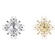 thumbnail image 2 of Flor de diamantes de imitación Reloj de pared Metal Floral Cristal Restaurante Bar Hogar Cafetería Decoración Reloj Sweethay JJ15761-01, 2 of 6