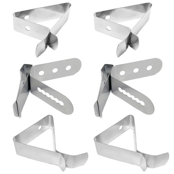 6-Pack Stainless Steel Thermometer Probe Holders with Coffee Cup Clips for Kitchen, BBQ, Grilling, and Cooking Accessories