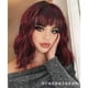 thumbnail image 2 of Peluca de las mujeres de pelo largo y rizado peluca natural de la cabeza completa Set de alta temperatura de seda Highlight teñido grandes olas, 2 of 7
