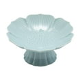 thumbnail image 1 of Abbracc Porcelain Footed Bowl Countertop Fruit Tray for Kitchen Farmhouse Dining Table pink blue, 1 of 9