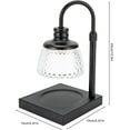 thumbnail image 4 of Miumaeov Candle Warmer Lamp for Jar Candles, Candle Lamp Warmer with 2 Bulbs, Aromatherapy Lamp Melting Wax with Height Adjustable, Candle Warmer with Dimmer (Black), 4 of 7