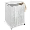 Whitmor Rattique Folding Hamper, White