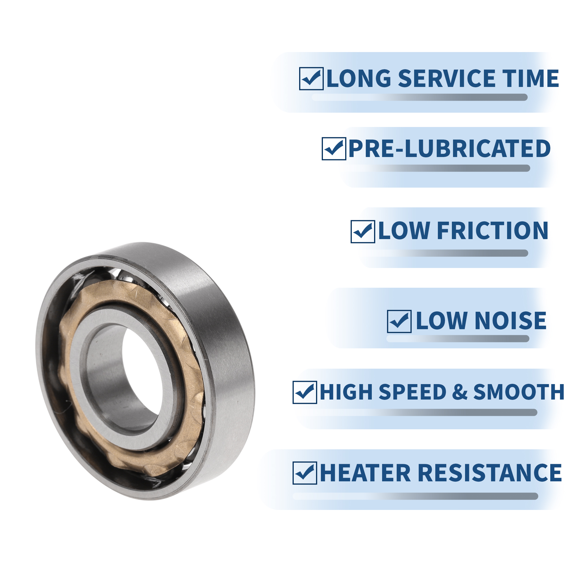Unique Bargains L17 Deep Groove Ball Bearings 17x40x10mm P6 Open Type Lubricated Bearings 1 Pc Car Scooter Skateboard Wheel Universal Silver Tone Gold Tone