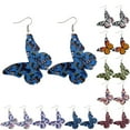 thumbnail image 2 of Drop Earrings Butterfly Shape Creative Fashion Pierced Earrings Dangle Earrings, 2 of 10