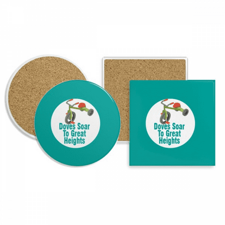 

Children Mind Pure Innocent Coaster Cup Mug Holder Absorbent Stone Cork Base Set