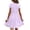 03_Purple, variant on QUOTAY Girls Solid Color Round Neck Short Sleeve Casual Comfortable Pocket Dress for Kids Fashion Age 3-12 Girl Dresses 03_Black,110