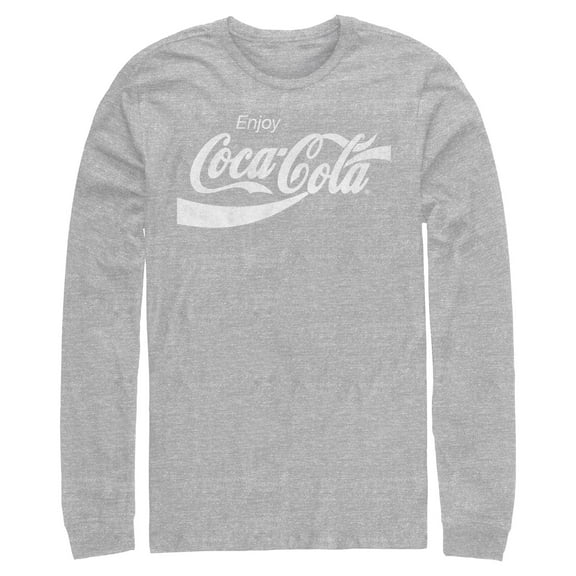 Mens Coca Cola Distressed Enjoy Long Sleeve Shirt