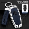 thumbnail image 5 of For BYD Qin A 4 buttons Qin PLUS Keyless Protector Shell Auto Accessories Zinc alloy+leather Car Key Case Cover, 5 of 10