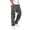 Dark Gray, variant on Men's Four Seasons Cargo Pants Drawstring Waist Multi Pocket Ribbon Detail