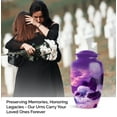 thumbnail image 3 of MUKTIVE Mountain Funeral Urns for Ashes Adult Male - Memorial Large Decorative Purple Urn for Human Ashes Female - Handcrafted Mom & Dad Urns - 10 Inch, 3 of 7