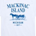 thumbnail image 3 of Instant Message - Mackinac Island, Michigan Short Sleeve Graphic T-Shirt, 3 of 6