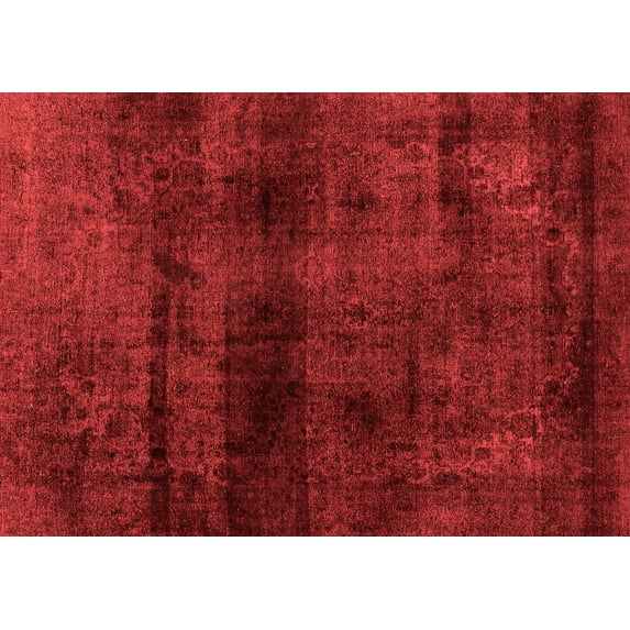 Ahgly Company Indoor Rectangle Abstract Red Modern Area Rugs, 8' x 12'