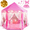 pink set, variant on Princess Play Tent, Princess Toy for Girls, Ice Castle Kids Tent Indoor and Outdoor, Large Imaginative Playhouse with Light String and Cosplay Suit for 1-15 Years Old Girls Gift