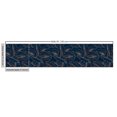 thumbnail image 3 of Ambesonne Tropical Fabric by the Yard Upholstery, Sketch Style Night Leaves, 10 Yards, Dark Petrol Blue Amber, 3 of 5