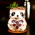 thumbnail image 1 of Ceramic Cocktail Tiki Mug Tiki Glass Animal Shape for Party Barware Drinking Cup Panda 480ml, 1 of 8