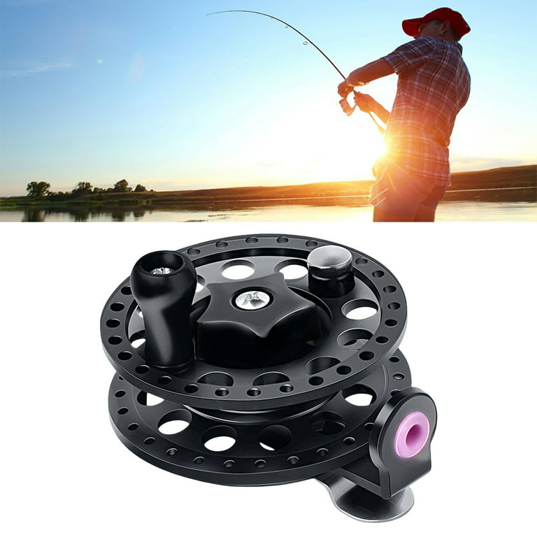 Udiyo Fishing Reel Star Shape Button Quick Release Left/Right Interchangeable. Portable Flexible High Speed Plastic Hand Rod Fish Line Transparent Fly