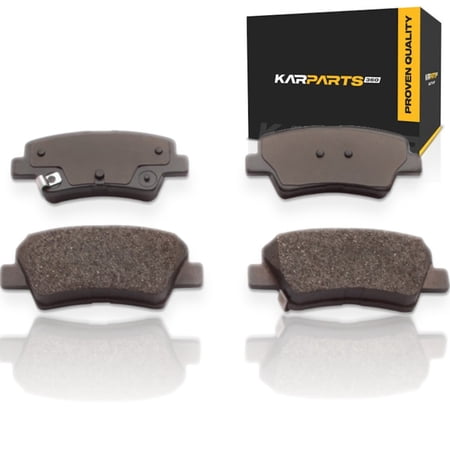 KarParts360 For Hyundai Kona Electric 2019 20 21 22 2023 Disc Brake Pads | Rear | Ceramic Friction | Low Dust Rating | 99.8 mm / 3.93 in. Pad Length | 41.7 mm / 1.64 in. Pad Thickness