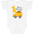 thumbnail image 3 of Inktastic Dump Truck 1st Birthday Boys or Girls Baby Bodysuit, 3 of 5